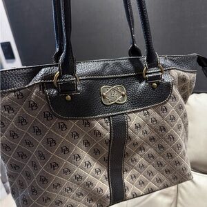 Dooney and Bourke vintage  Black and Tan Tote Bag